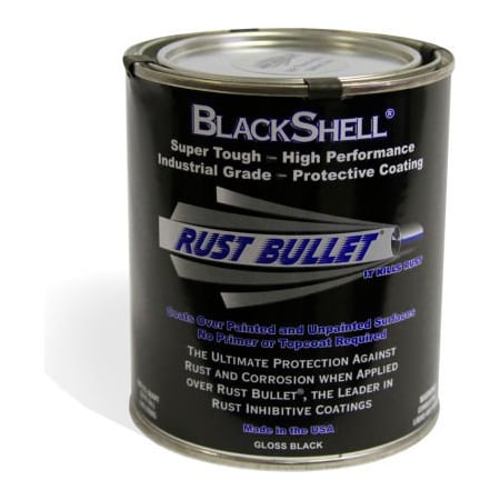Rust Bullet Llc Rust Bullet BlackShell Protective Coating and Topcoat Quart Can BSQ BSQ